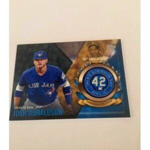 2017 Topps Jackie Robinson Day Patch Josh Donaldson Blue Jays #JRPC-JD (042)